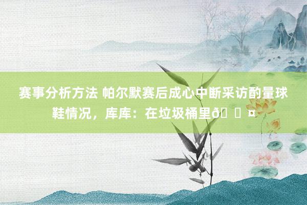 赛事分析方法 帕尔默赛后成心中断采访酌量球鞋情况，库库：在垃圾桶里😤