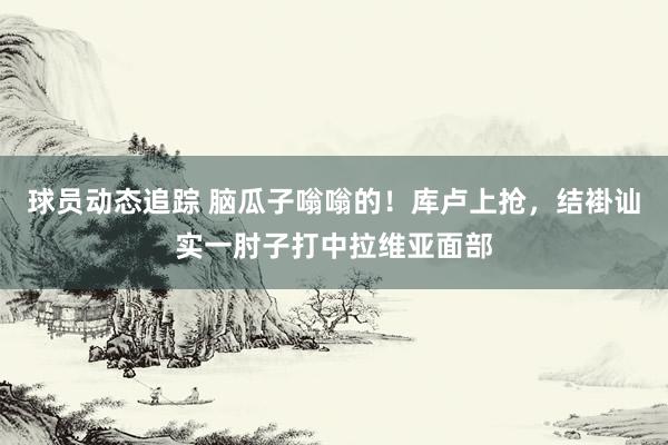 球员动态追踪 脑瓜子嗡嗡的！库卢上抢，结褂讪实一肘子打中拉维亚面部