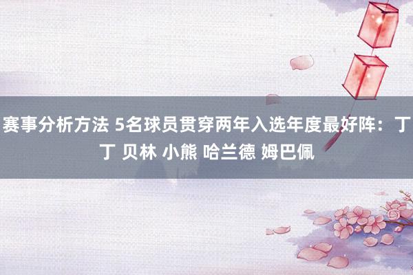 赛事分析方法 5名球员贯穿两年入选年度最好阵：丁丁 贝林 小熊 哈兰德 姆巴佩